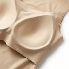 Built-in bra padding close-up