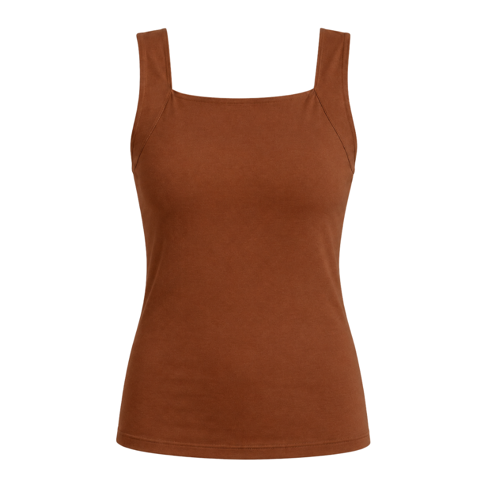 Comfort tank in Coffee